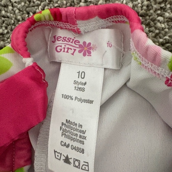 Jessie Girl Pink Floral Full Length Maxi Dress Girl's Size 10 - Picture 8 of 8